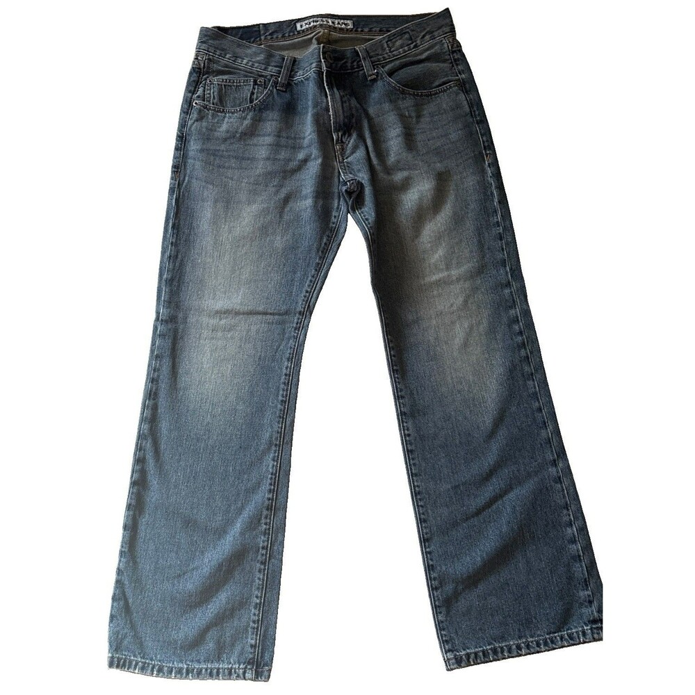 Express Jeans Men’s Size 32x30 Rocco Slim Fit Bootcut Dark Blue Denim